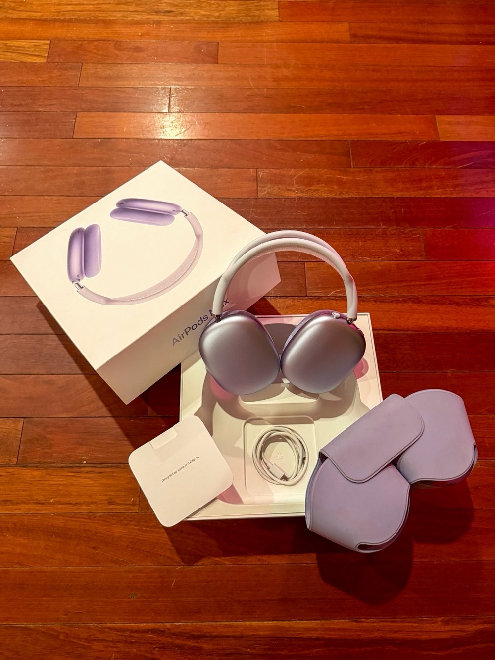 Apple AirPods Max USB-C Purple Headphones w/ Smart Case, Box & Cable